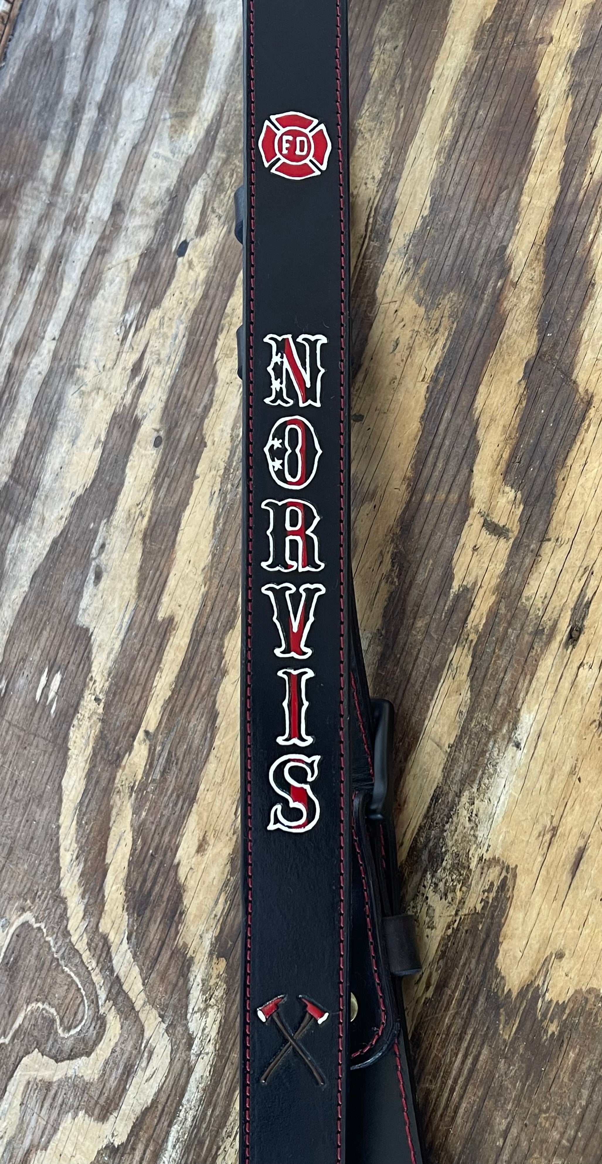 Leather Radio Strap Set