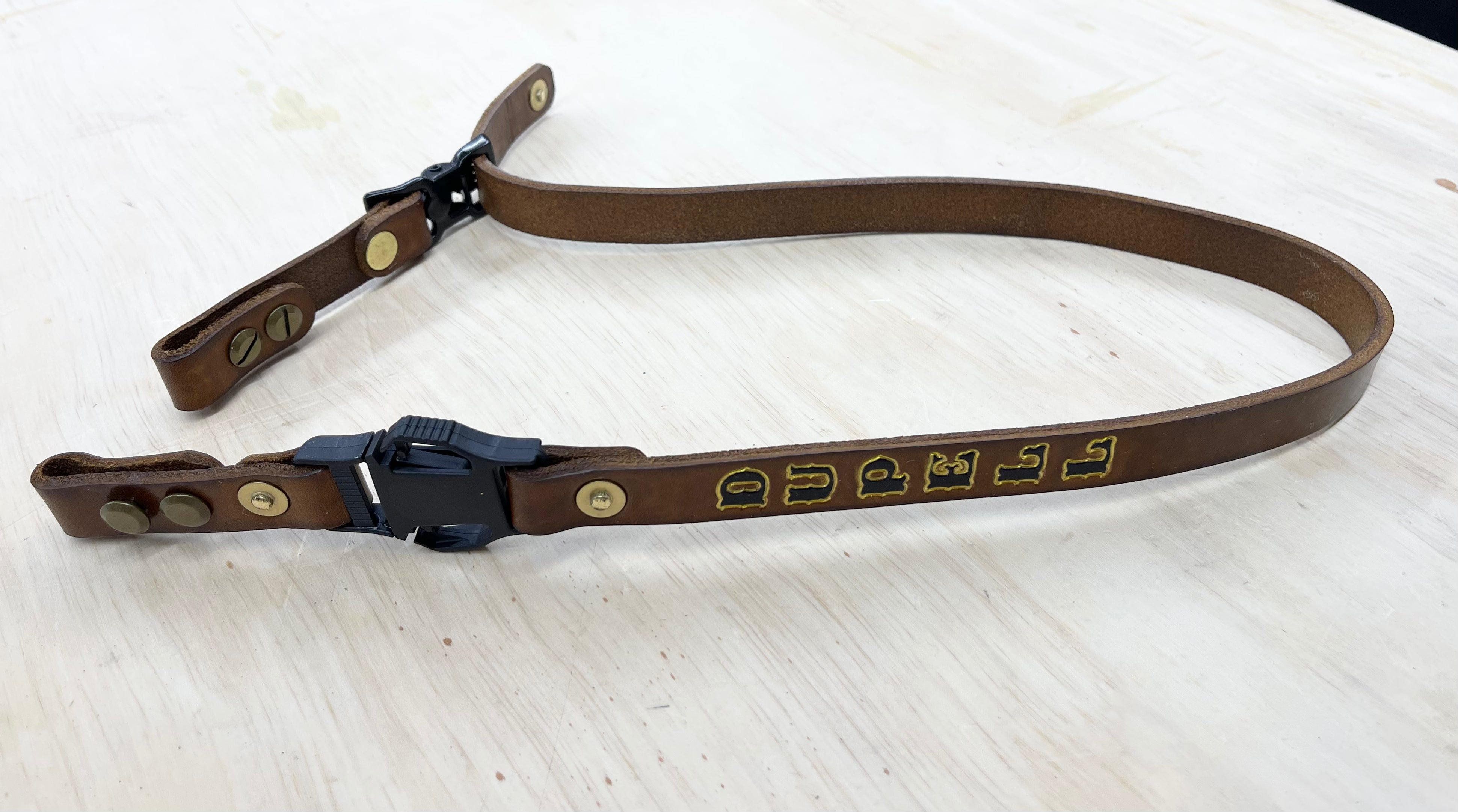 Fire Helmet Leather Chin Strap