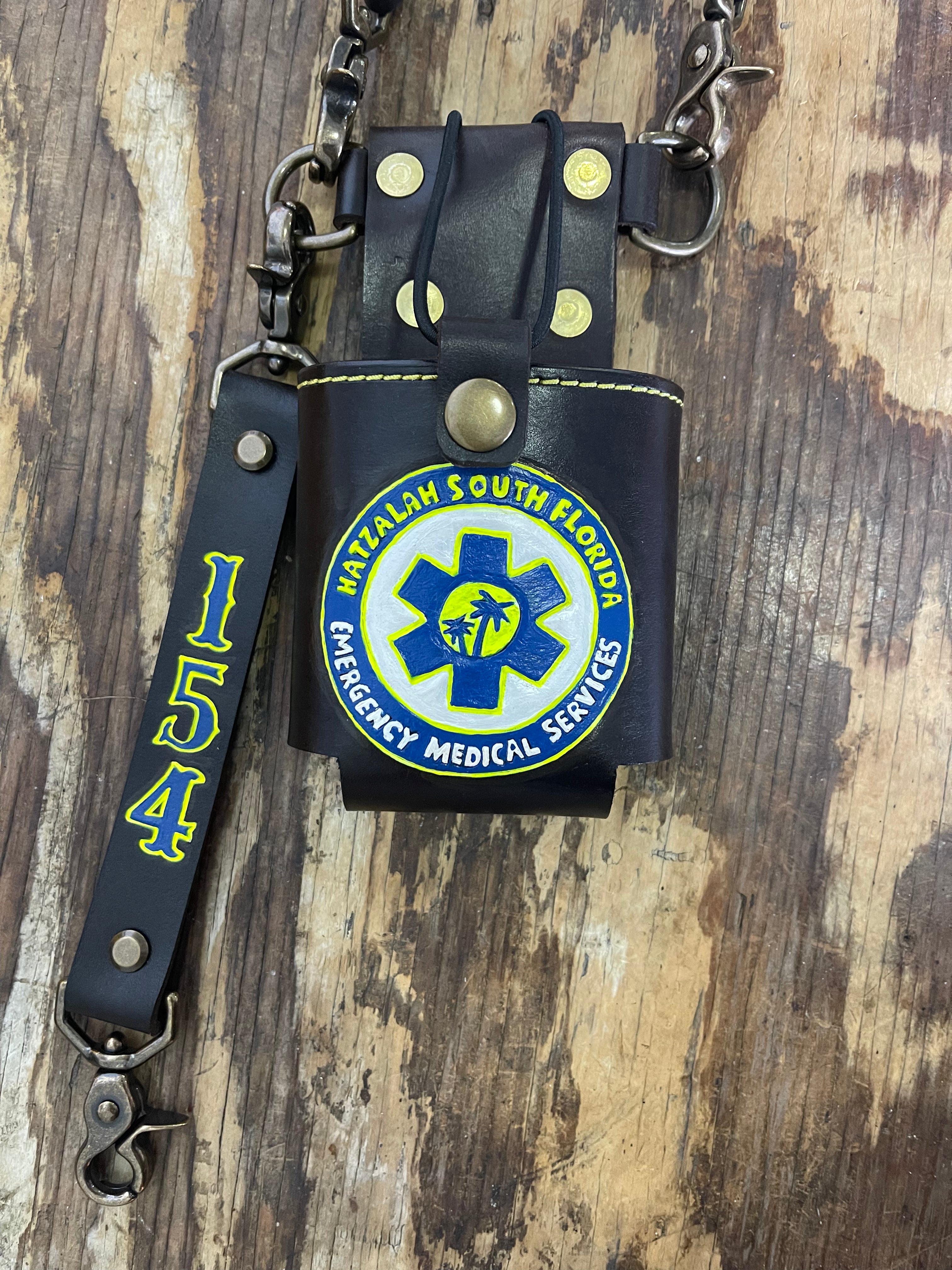 Leather Radio Strap Set