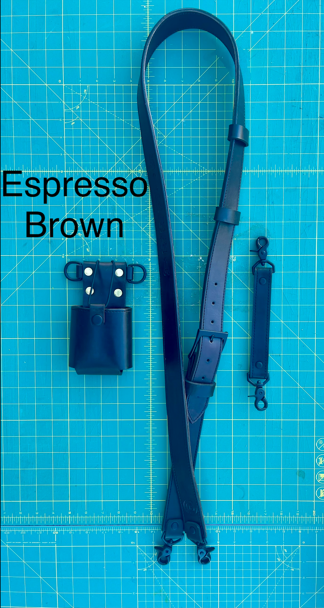 Leather Radio Strap Set