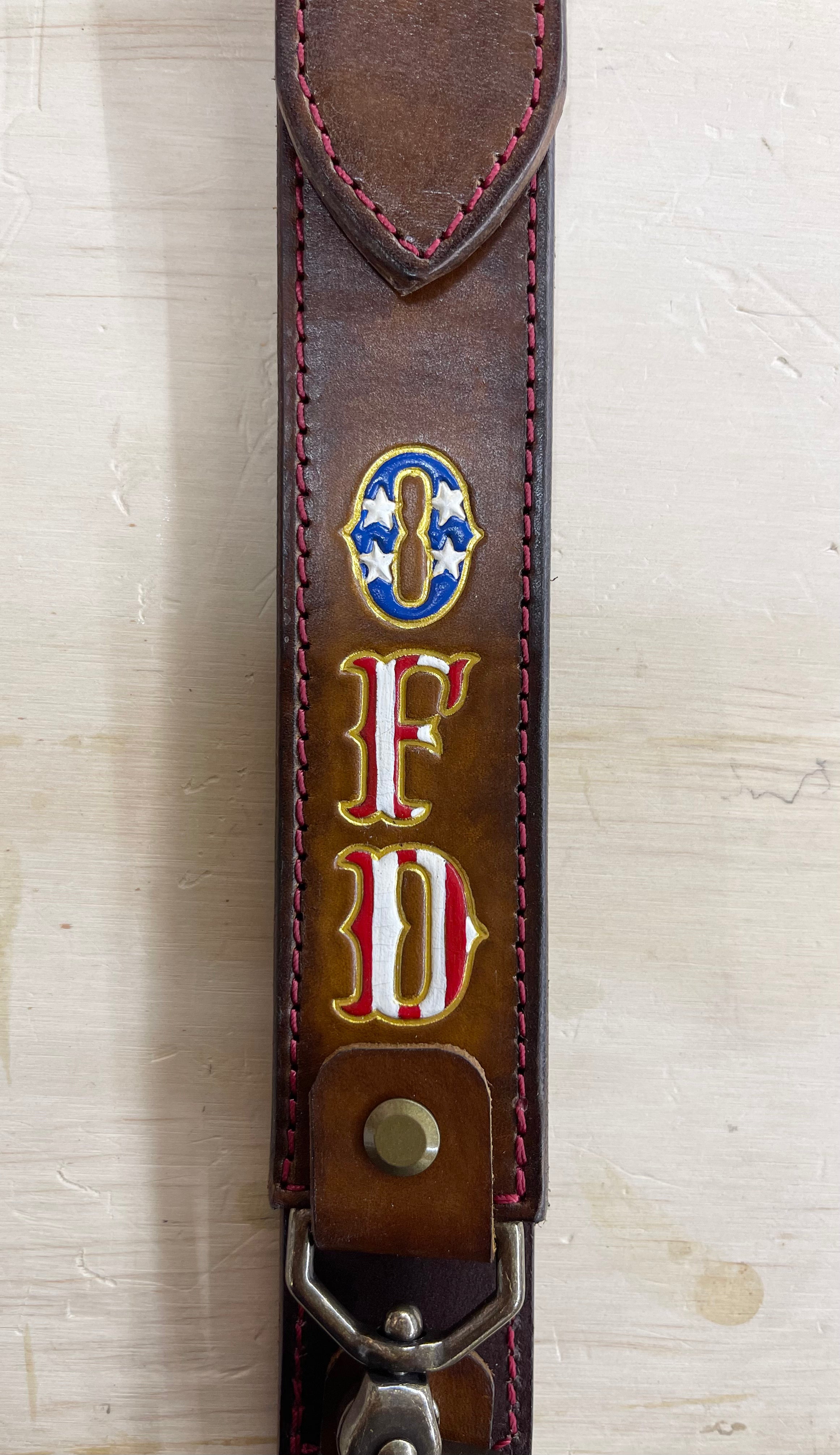 Leather Radio Strap Set (Smoked Bourbon)