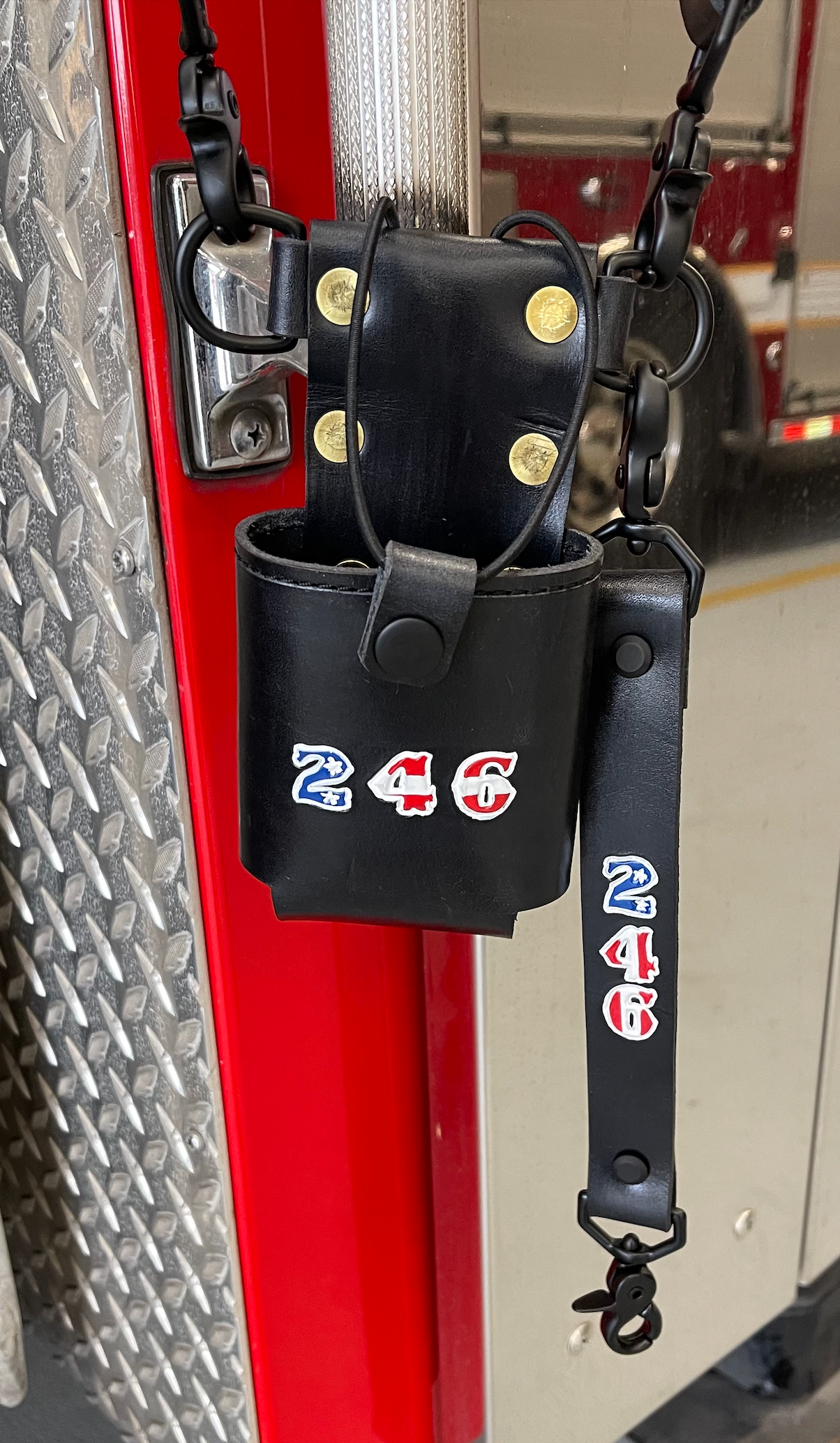 Leather Radio Strap Set